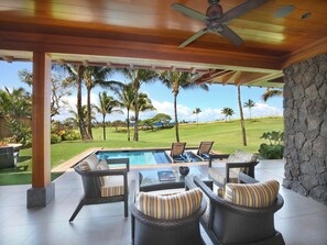 Terrace/patio - Ocean Views | Resort Amenities | Plunge Pool & Guesthouse (Koloa)