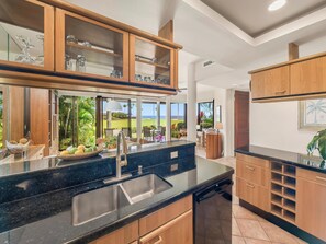 Fridge, microwave, oven, stovetop - Ground Floor Ease - Golf & Ocean Views (Kamuela)