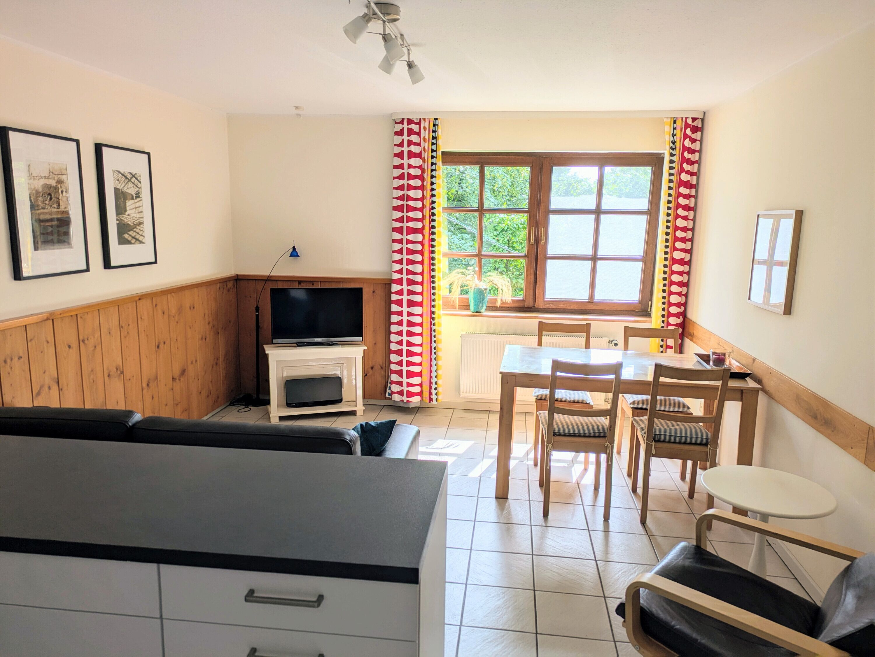 TV, table tennis, stereo