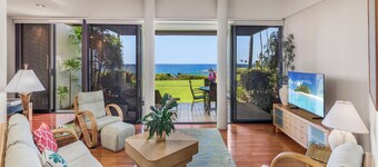 Overlook Golf, Ocean, Tropical Landscaping | Mauna Lani Point E102 - Pro Managed