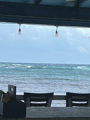 Blick von der Unterkunft