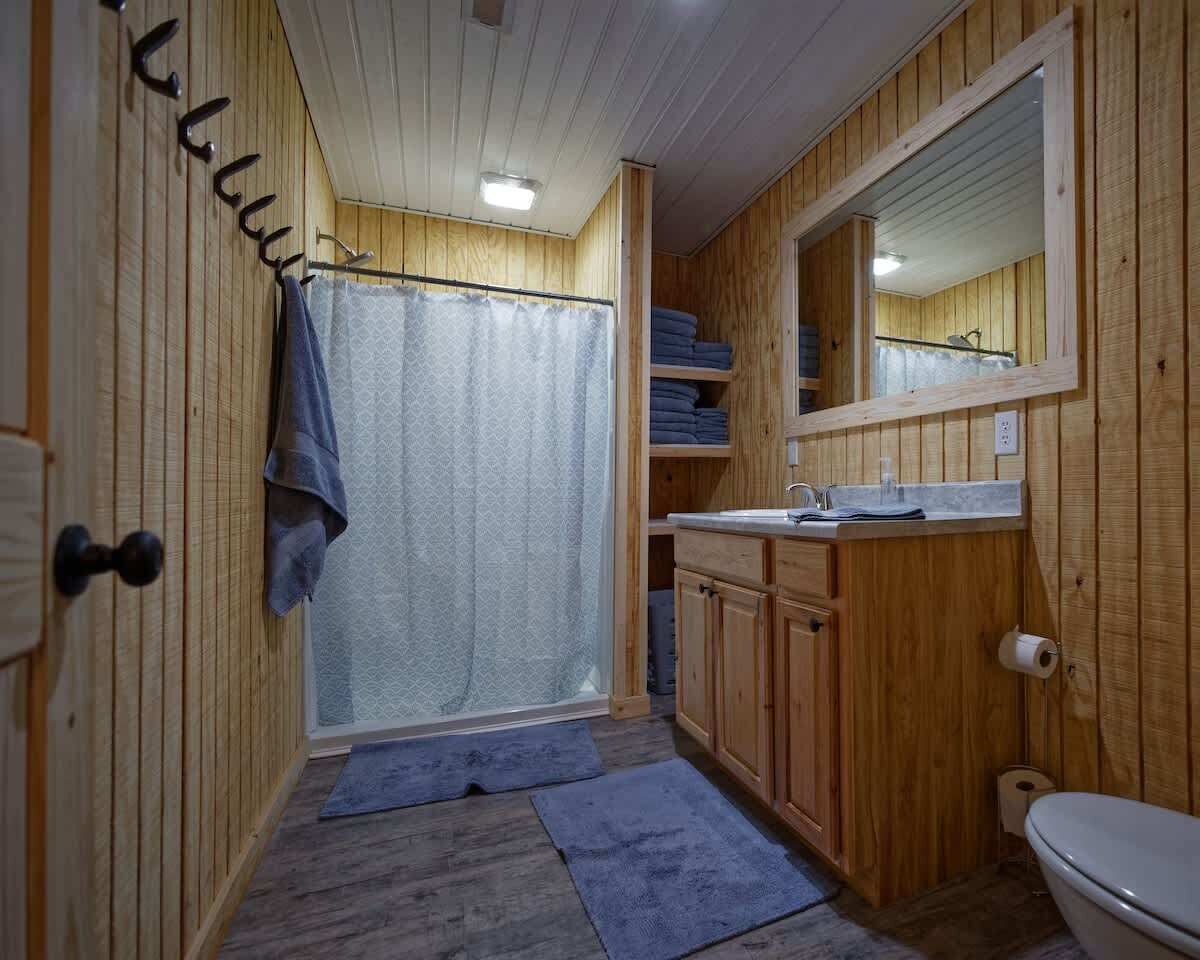 Een douche, een haardroger