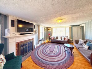 Living area - Pet-Friendly Cape Escape w/ Firepit & Beach Access (Harwich)