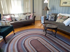 Living area - Pet-Friendly Cape Escape w/ Firepit & Beach Access (Harwich)