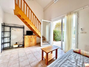 1 dormitorio, Internet, ropa de cama