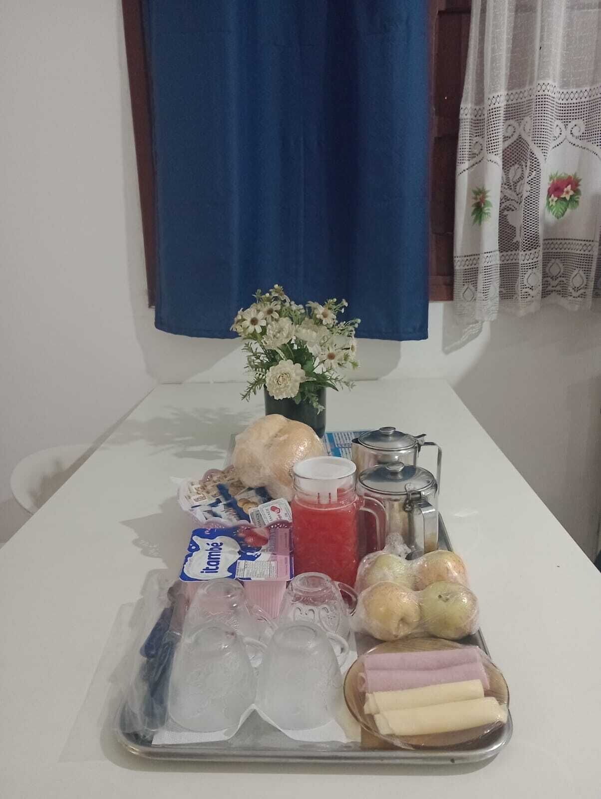 Opções para refeição no quarto