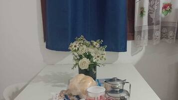 Opções para refeição no quarto
