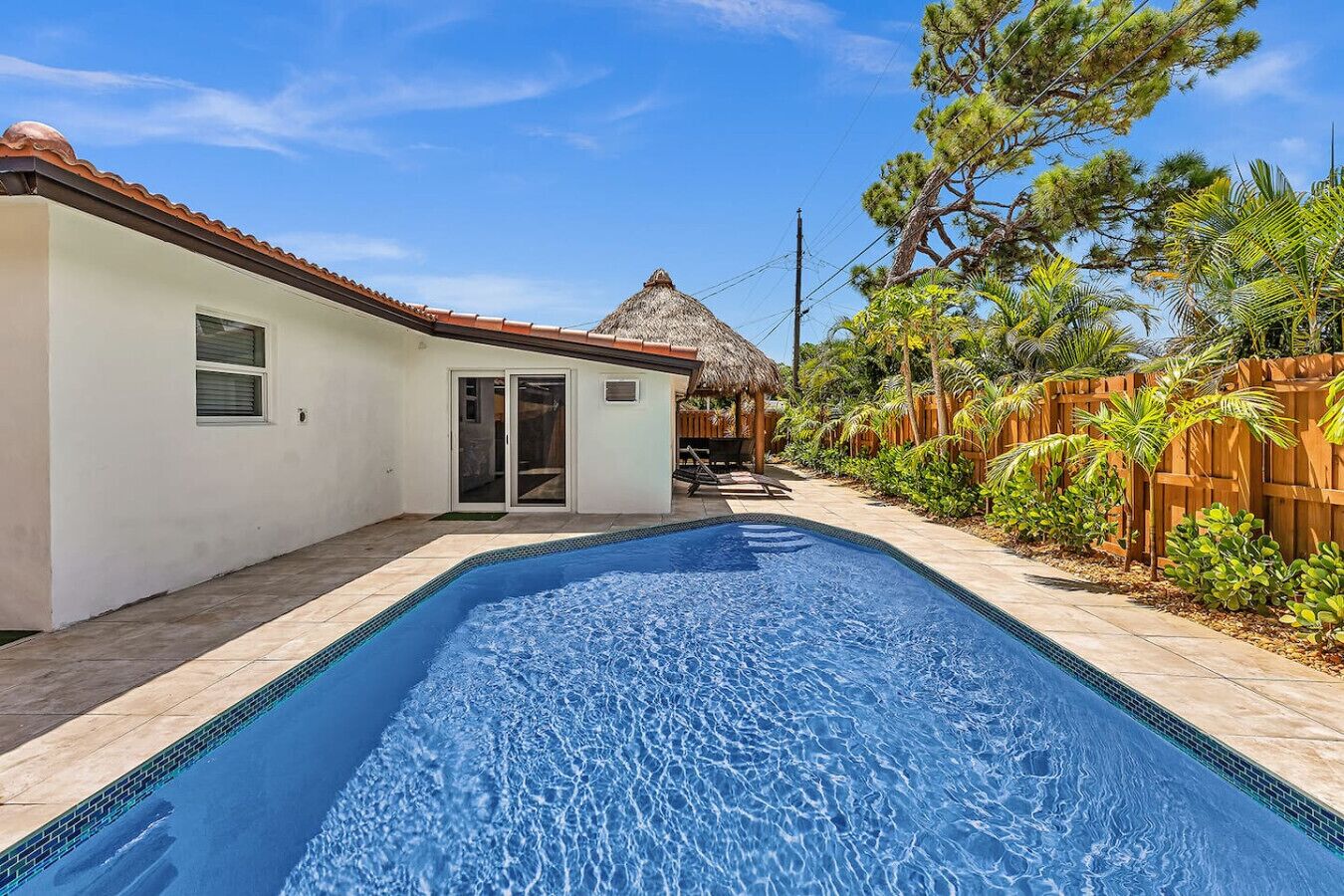 A heated pool