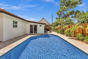 A heated pool