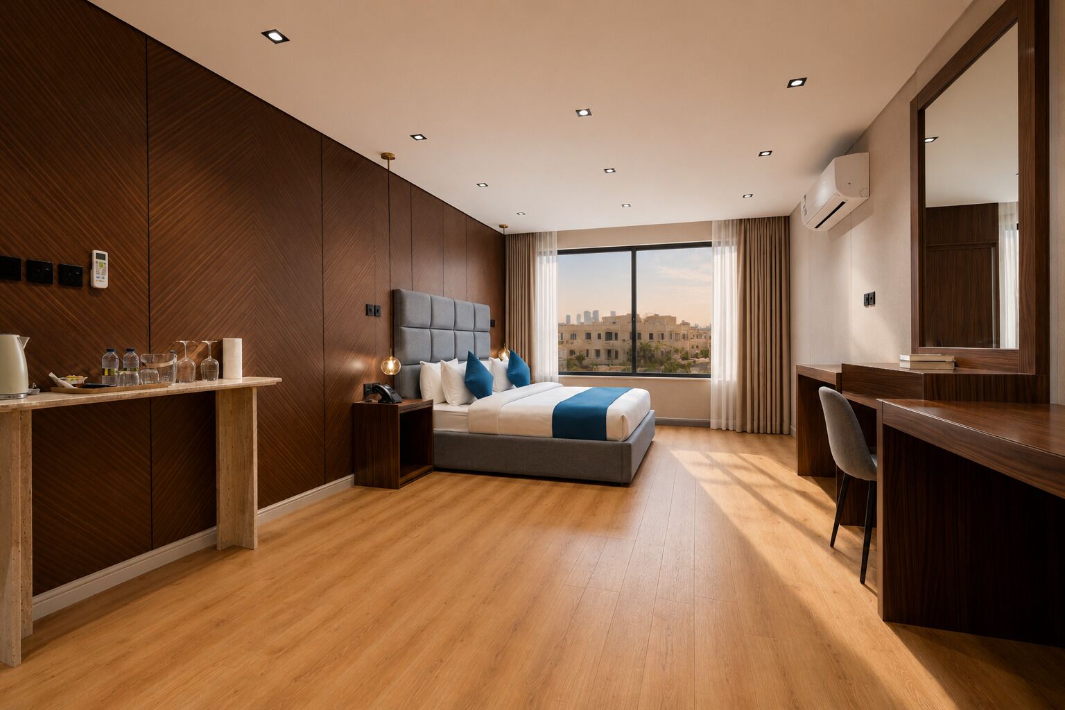 Deluxe Double Room, City View | Iron/ironing board, free WiFi