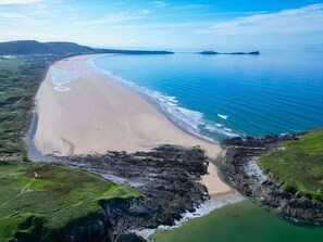 Aerial view - The Cross - 4 Bedroom Cottage - Llangennith (Swansea)