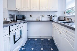 Microwave, oven, electric kettle