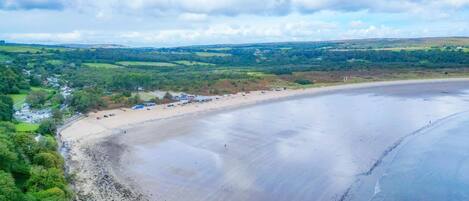 On the beach, scuba diving, windsurfing