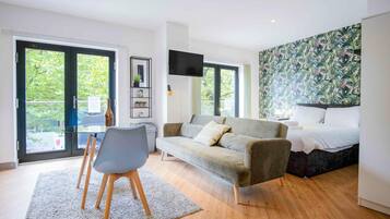 Apartment (0 Bedroom) | Living area | 30-inch TV with digital channels