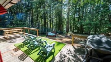 屋外ダイニングエリア