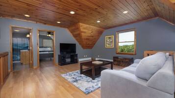 Televisión, chimenea