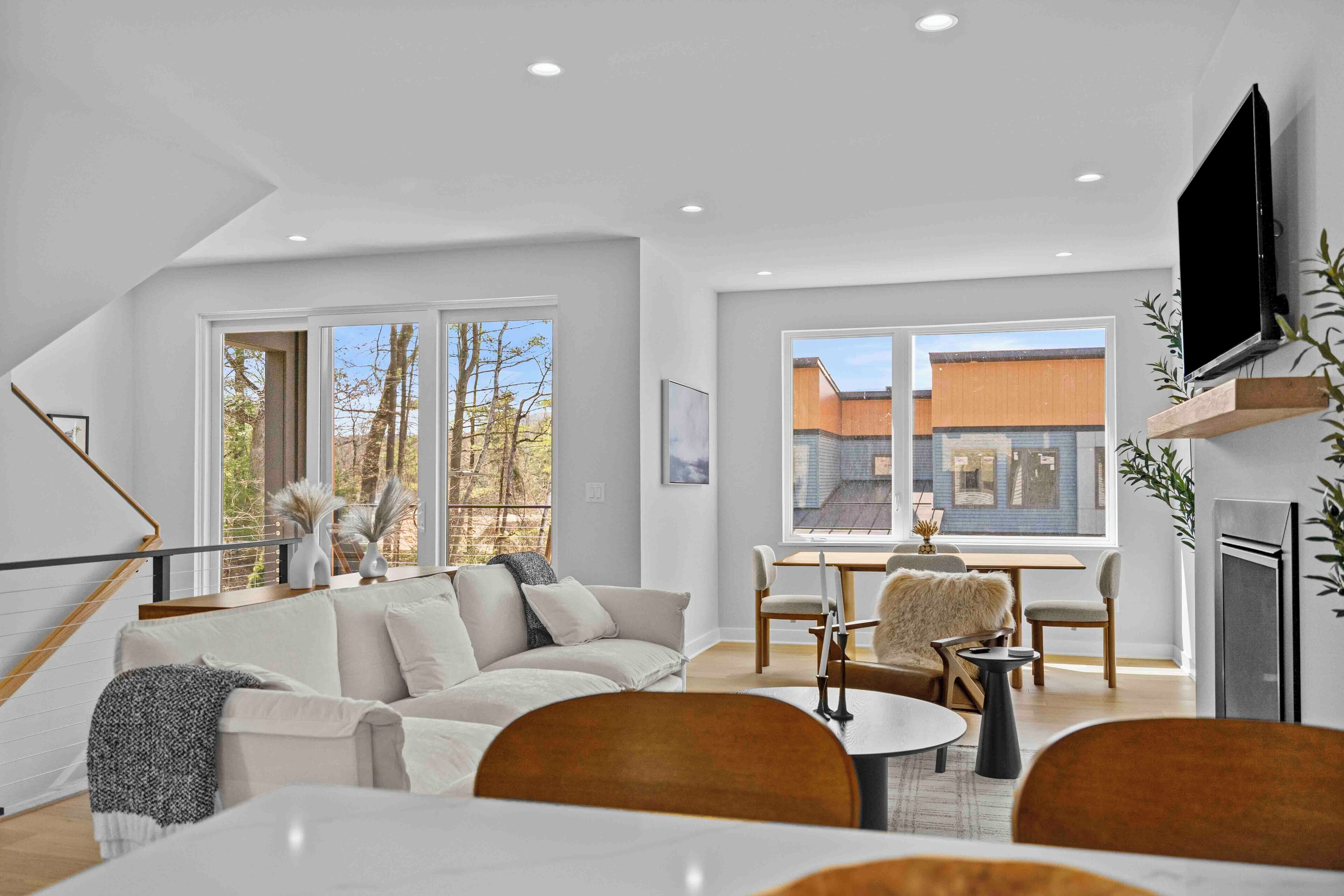 TV connectée, cheminée