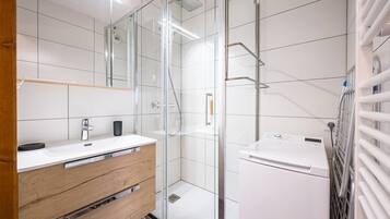 Shower, hair dryer