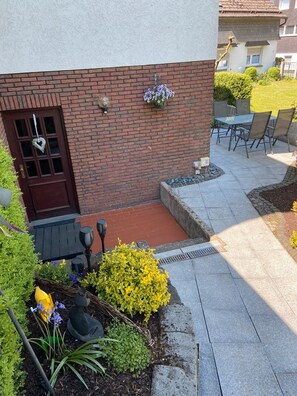 屋外ダイニングエリア