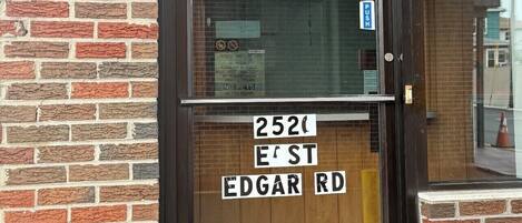 Voorkant van accommodatie