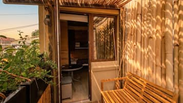 Dortoir Partagé, dortoir mixte, terrasse | Literie de qualité supérieure, rideaux occultants