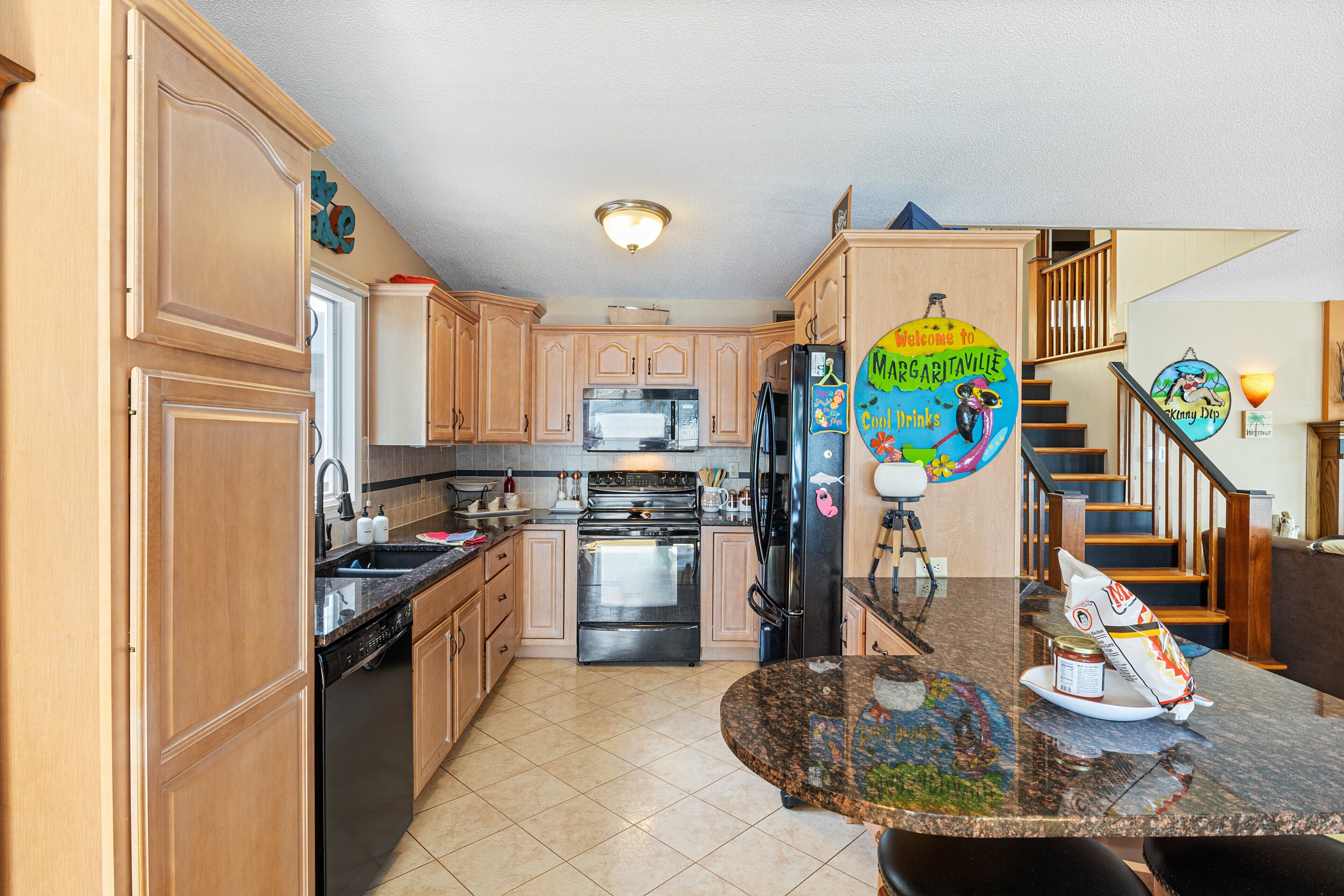 Maison, plusieurs lits, patio (Rhondi's Retreat) | Cuisine privée