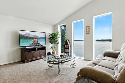 Lakefront Home w/ Double Deck, Slip, Firepit & Game Room