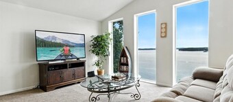 Lakefront Home w/ Double Deck, Slip, Firepit & Game Room