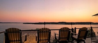 Lakefront Home w/ Double Deck, Slip, Firepit & Game Room