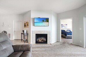 Condo, Multiple Beds, Patio (Island Oasis) | Living area - Island Life! Pool, Grilling Patio & Amazing Views! (Rocky Mount)