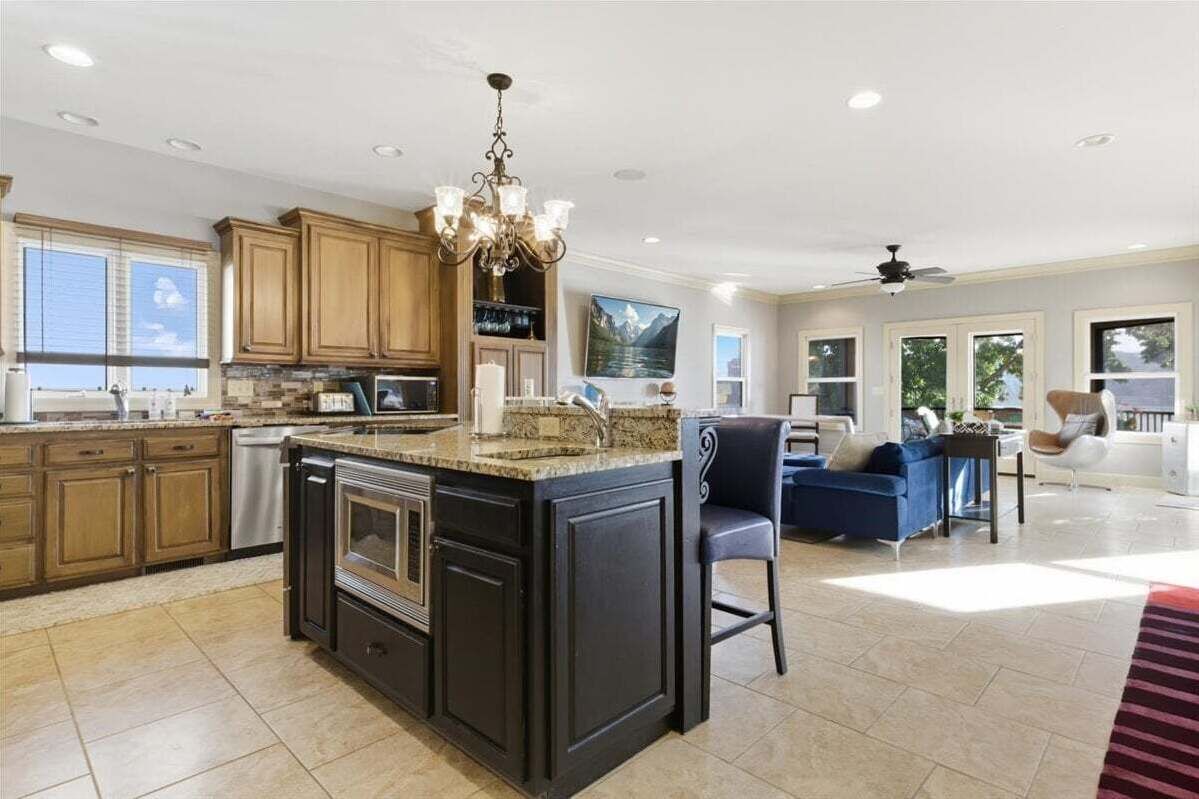 獨棟房屋, 多張床, 可使用泳池, 山景 (Aqua Vie) | 起居區