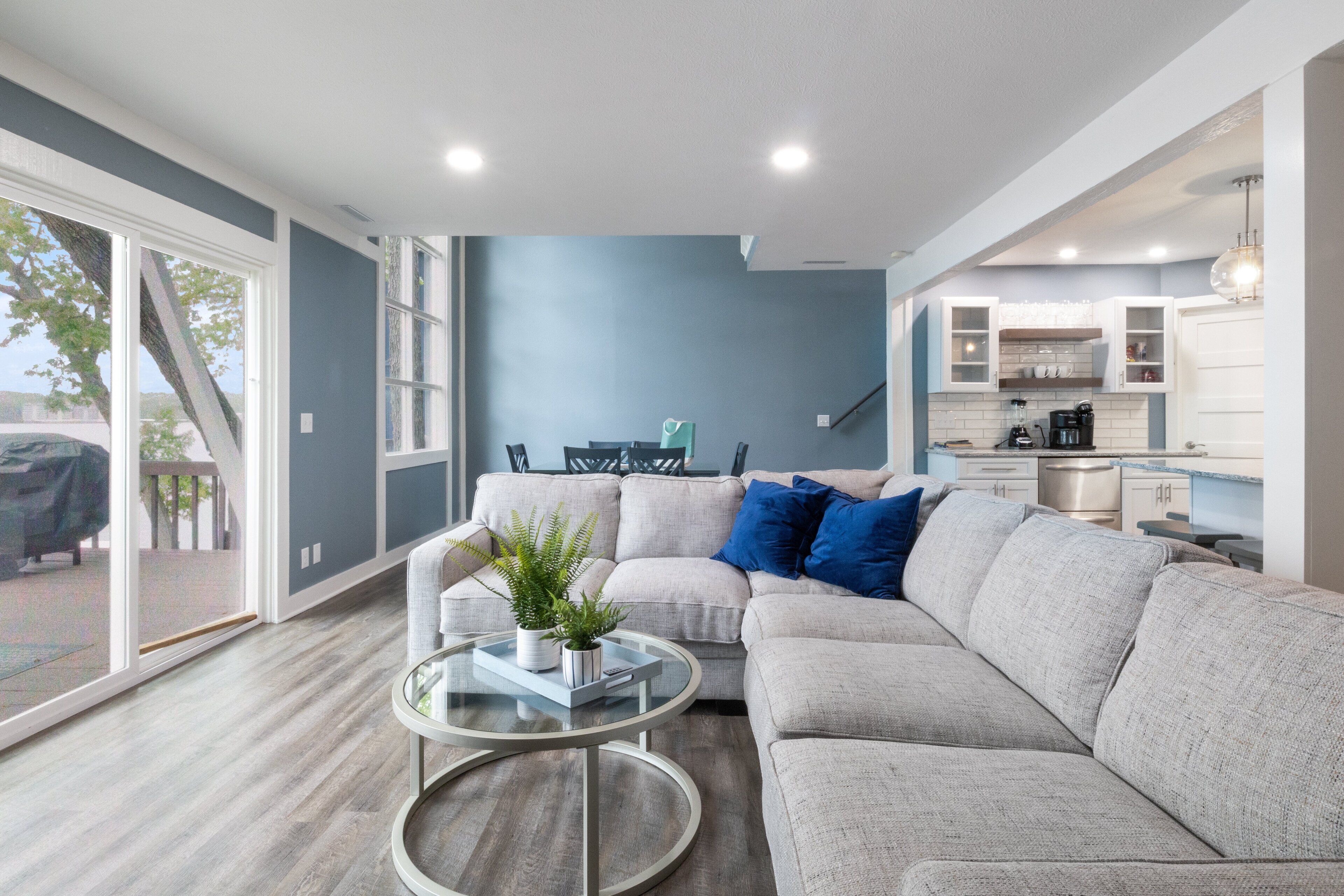 Leilighet, flere senger, terrasse (Castaway Cove Unit 3) | Oppholdsområde