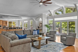 House, Multiple Beds, Patio (Kahokee Trail Lodge) | Living area - Kahokee Trail Lodge-pedal Boat, and Nearby Restos (Rocky Mount)