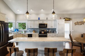 House, Multiple Beds, Patio (Island View) | Private kitchen - Incredible Views, Spacious Deck, Private Dock, Gas Grill, Games & Cards (Gravois Mills)