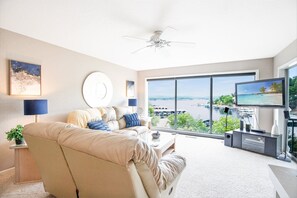 Condo, Multiple Beds, Patio (Bellabello!) | Living area - Ten Minutes to "the Strip" - Amazing Lake Views (Lake Ozark)