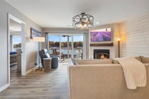 Condo, Multiple Beds, Pool Access (Sunrise and Shine) | Living area - Newly Updated, Amazing Views, Boat Slip & Heated Pool (Sunrise Beach)