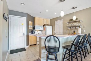 Appartement, meerdere bedden, patio (Happy Hollow) | Privékeuken