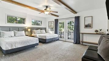 3 bedrooms, individually decorated, individually furnished, bed sheets