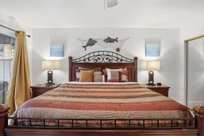 Condo, Multiple Beds, Pool Access (Wick Haus) | 3 bedrooms, individually decorated, individually furnished, bed sheets - Lakefront Condo With 2 Pools, Courts, Trails & Patios at 12mm (Lake Ozark)