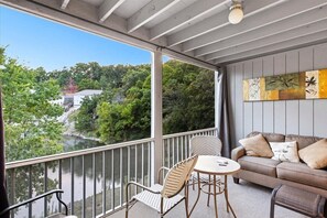 Condo, Multiple Beds, Pool Access (Wick Haus) | Living area - Lakefront Condo With 2 Pools, Courts, Trails & Patios at 12mm (Lake Ozark)