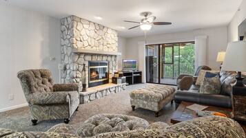 Condo, Multiple Beds, Patio (The Splash Pad) | Living area