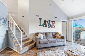 Lägenhet - flera sängar - uteplats (Penthouse in the Park) | Vardagsrum