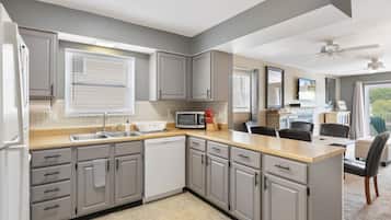 Condo, Multiple Beds, Balcony (Wheel House Lake House) | Private kitchen