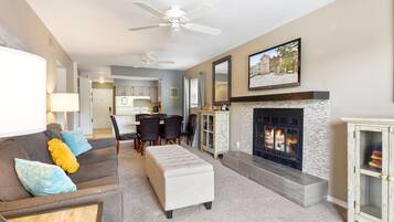 Condo, Multiple Beds, Balcony (Wheel House Lake House) | Living area