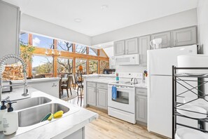 House, Multiple Beds, Patio (Woodmont Point) | Private kitchen - Woodmont Point - Wooded Private Lakefront Retreat With Deep Cove Dock and Great Swimming! (Camdenton)