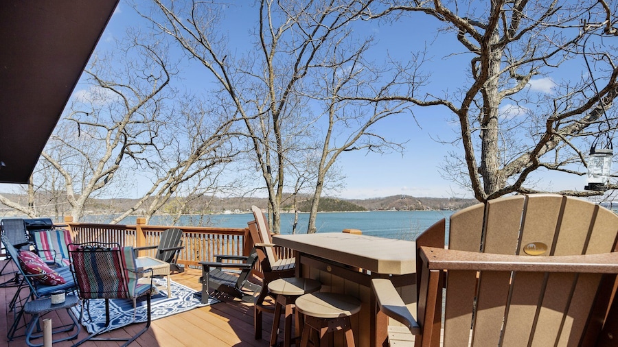 Woodmont Point - Wooded Private Lakefront Retreat With Deep Cove Dock and Great Swimming!