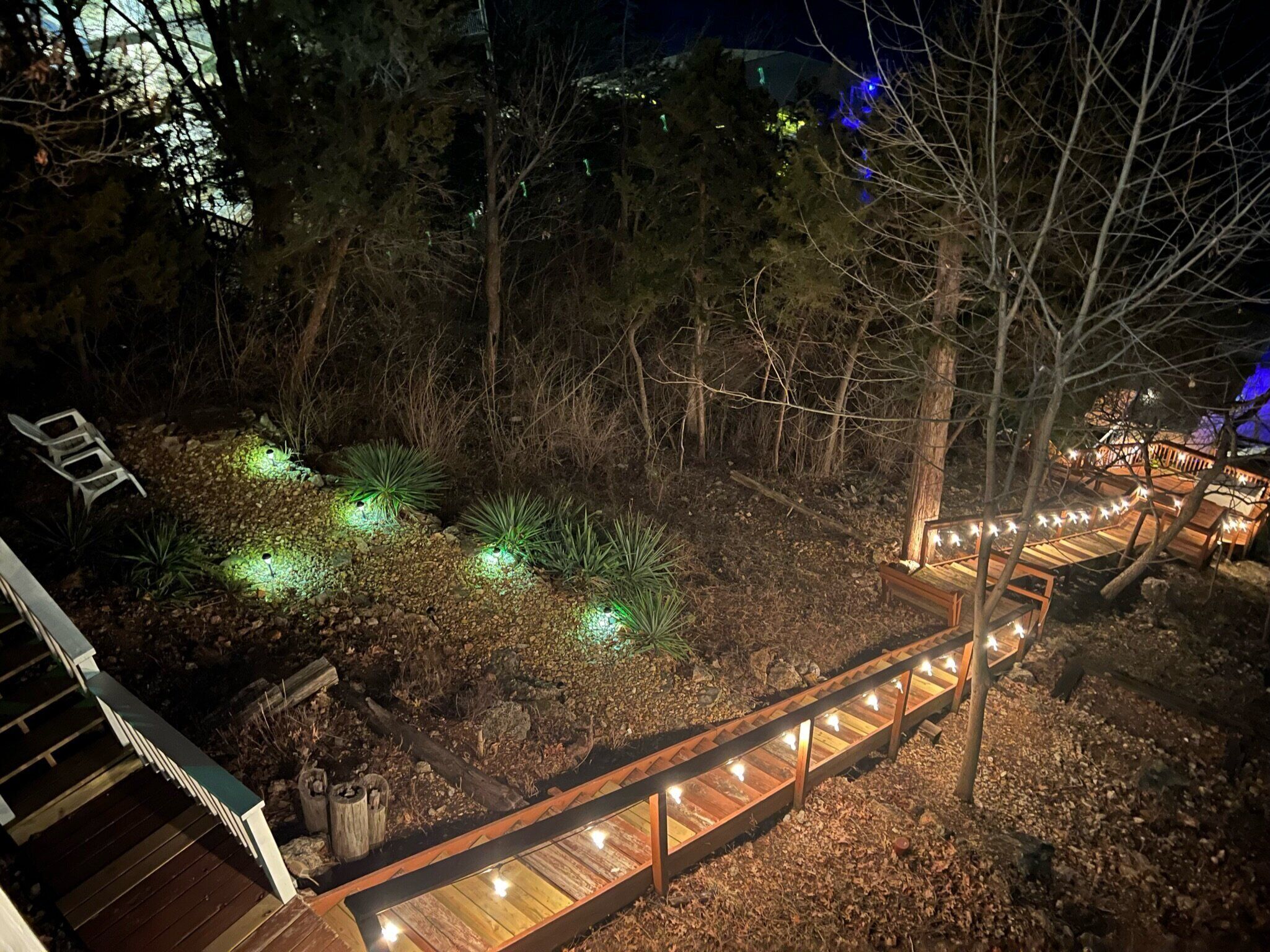Front of property – evening/night