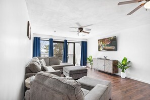 Condo, Multiple Beds, Pool Access (Treetop Vibes on Horseshoe Bend) | Living area - Treetop Vibes on Horseshoe Bend (Lake Ozark)