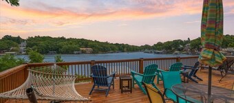 Lakefront Fishing Retreat w/ Dock, Hot Tub & Deck Views