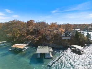 Exterior - Cozy Digs Lake Lodge w/ 2 Decks, Game Room, Private Dock, Kayak, & Boat Slip (Osage Beach)